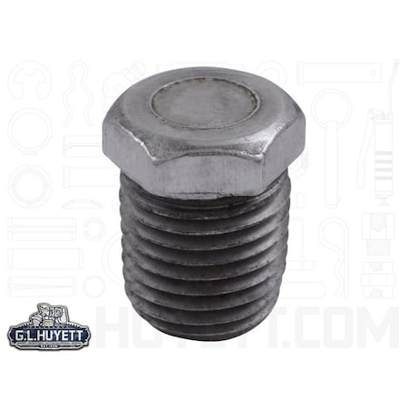 Huyett Pipe Plug, 1/4", Hex Head, Low Carbon PP-0250B31-LCPL